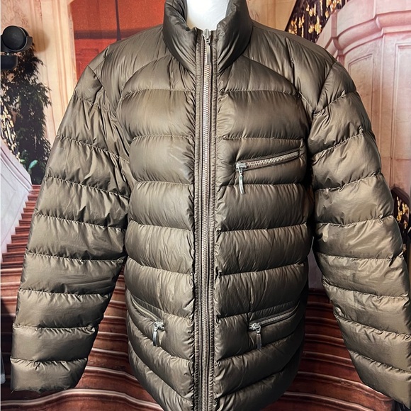 Beretta Goose Down Men's Brown Puffer Jacket, Gardone Val Trompia Italy 🇮🇹 Large - Picture 4 of 12